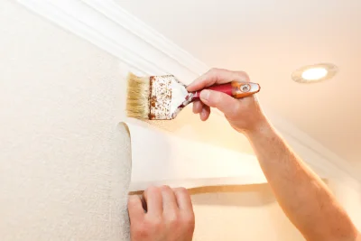 Pose de papier peint à Trampot — revêtements muraux et toiles de verre
